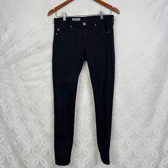 AG Adriano Goldschmied The Legging Super Skinny Low Rise Dark Washed Size 27 - Picture 8 of 10